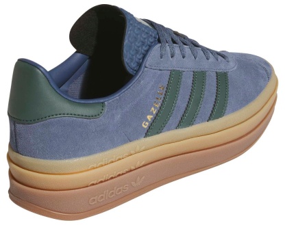 adidas Originals Women's Gazelle Bold Shoes - Navy/Green - View 5