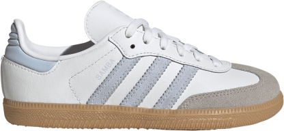 adidas Kids' Preschool Samba OG Shoes - White/Sky/Gum - View 1