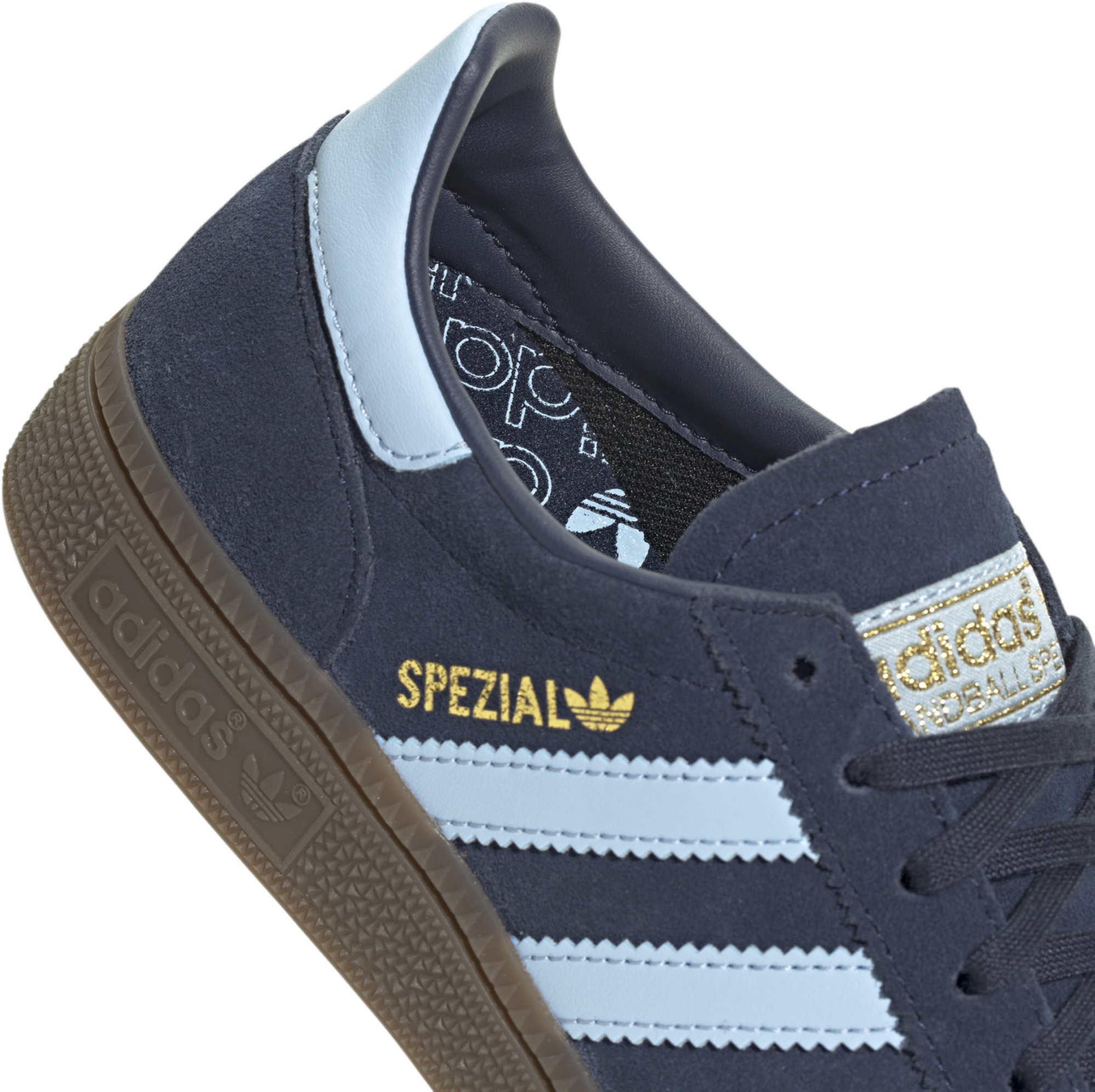 adidas Kids' Grade School Handball Spezial Shoes - Navy/Blue - View 7