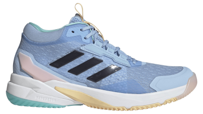adidas Women's Crazyflight 6 Mid Volleyball Shoes - Blue/Shadow Navy/Flash Aqua - View 1