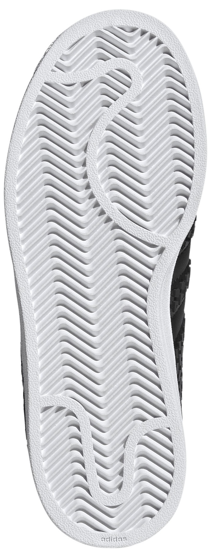 adidas Kids' Grade School Minecraft Superstar II Shoes - Black/Black/White - View 3