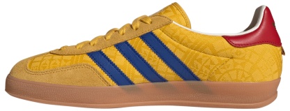 adidas World Cup Gazelle Indoor Shoes - Bold Gold/Power Blue/Team Colleg Red - View 4