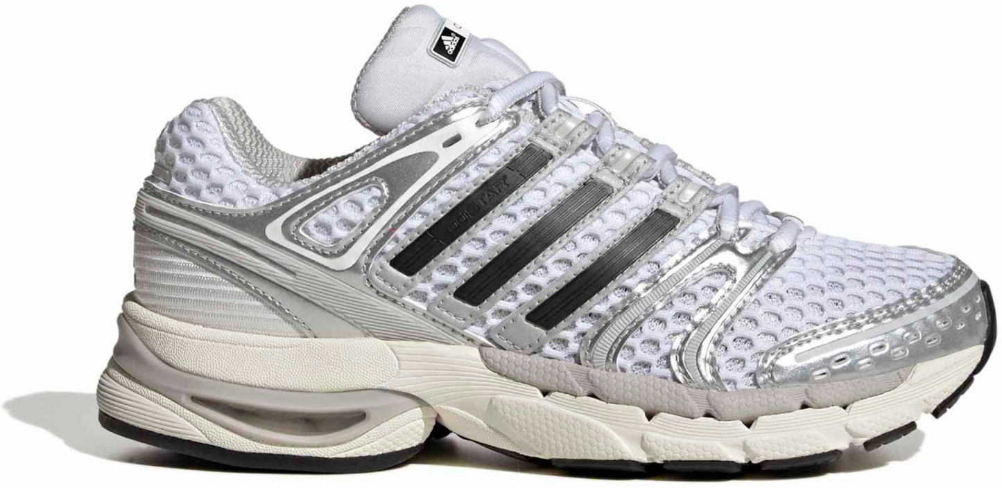 adidas Kids' Grade School AdiStar Control 5 Shoes - White/Silver Met/Grey One - View 1