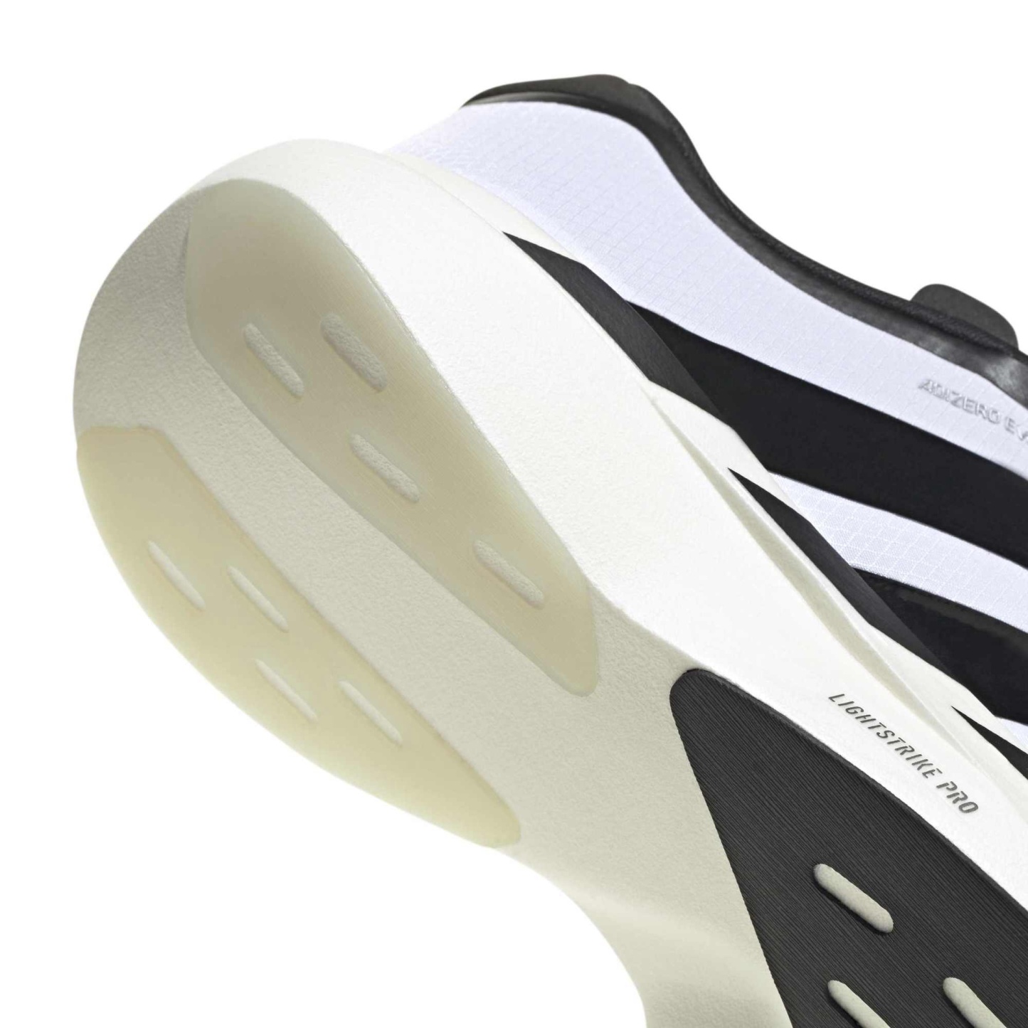 adidas Women's Adizero EVO SL Zip Running Shoes - White/Black/Silver Met - View 8