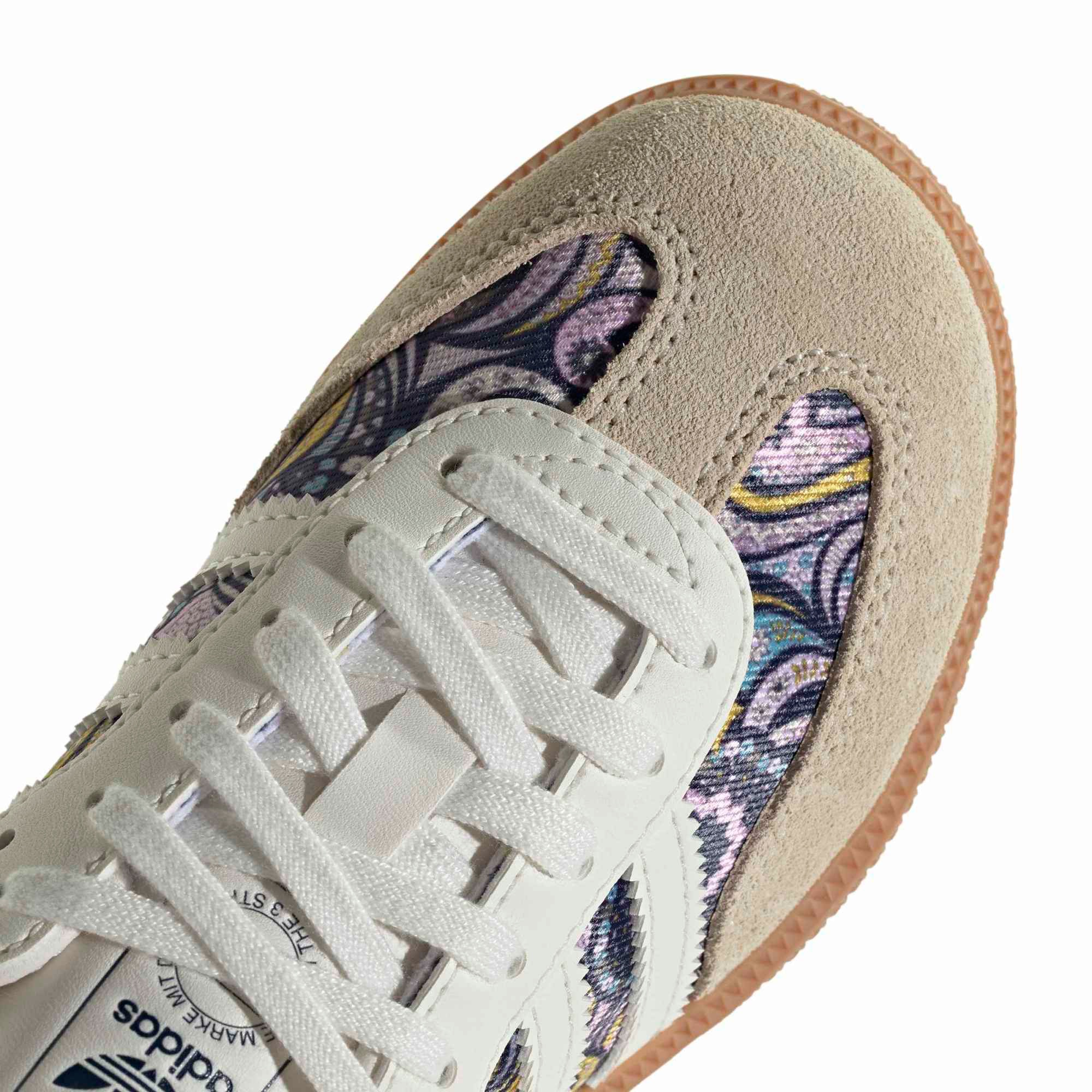 adidas Kids' Preschool Samba OG Shoes - Core White/Orchid Fusion/Gum 2 - View 8