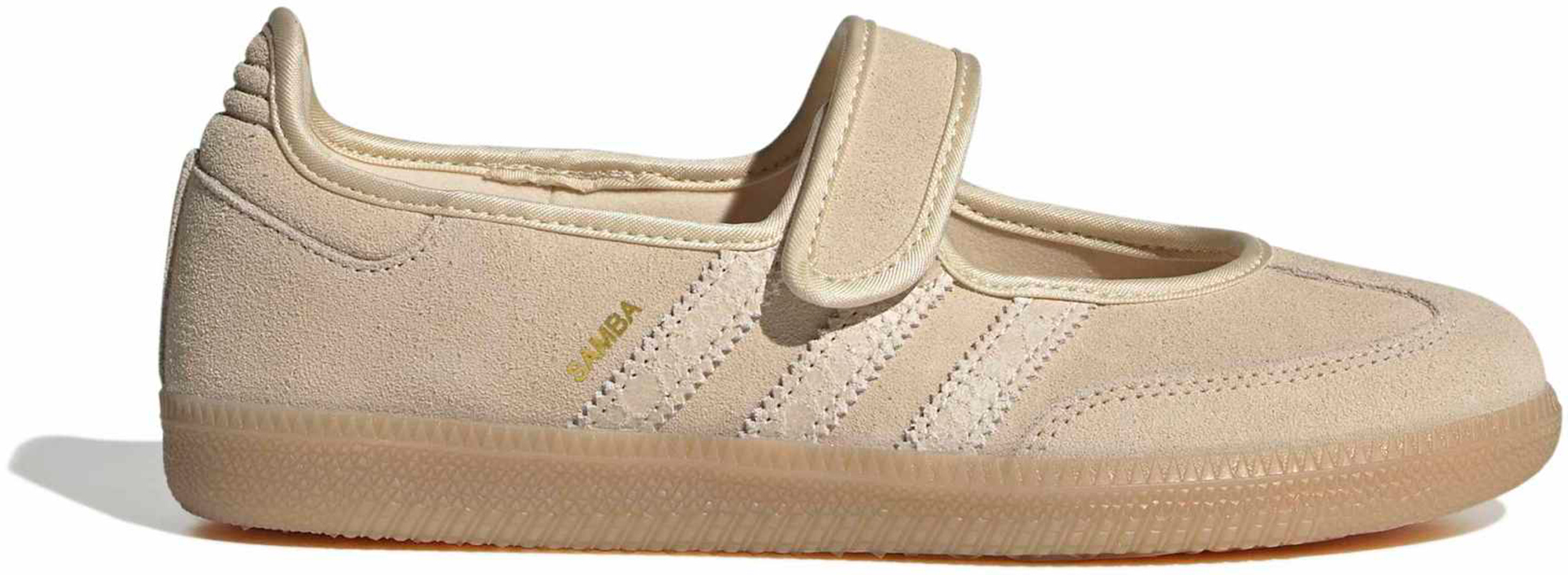adidas Women's Samba Jane Shoes - Suede/Croc Sand Strata - View 1
