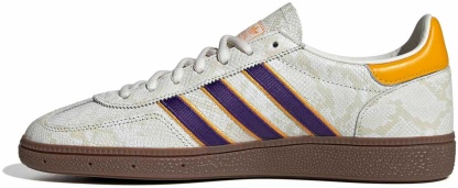 adidas Men's Handball Spezial Shoes - Core White/Collegiate Purple/Crew Yellow - View 5