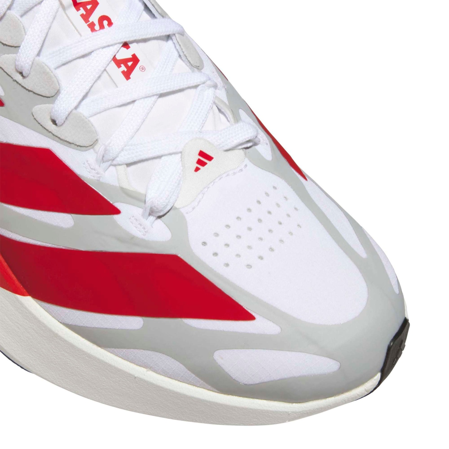 adidas Men's Adizero EVO SL EXO Nebraska Running Shoes - Ftwr White/Team Power Red/Core Black - View 8