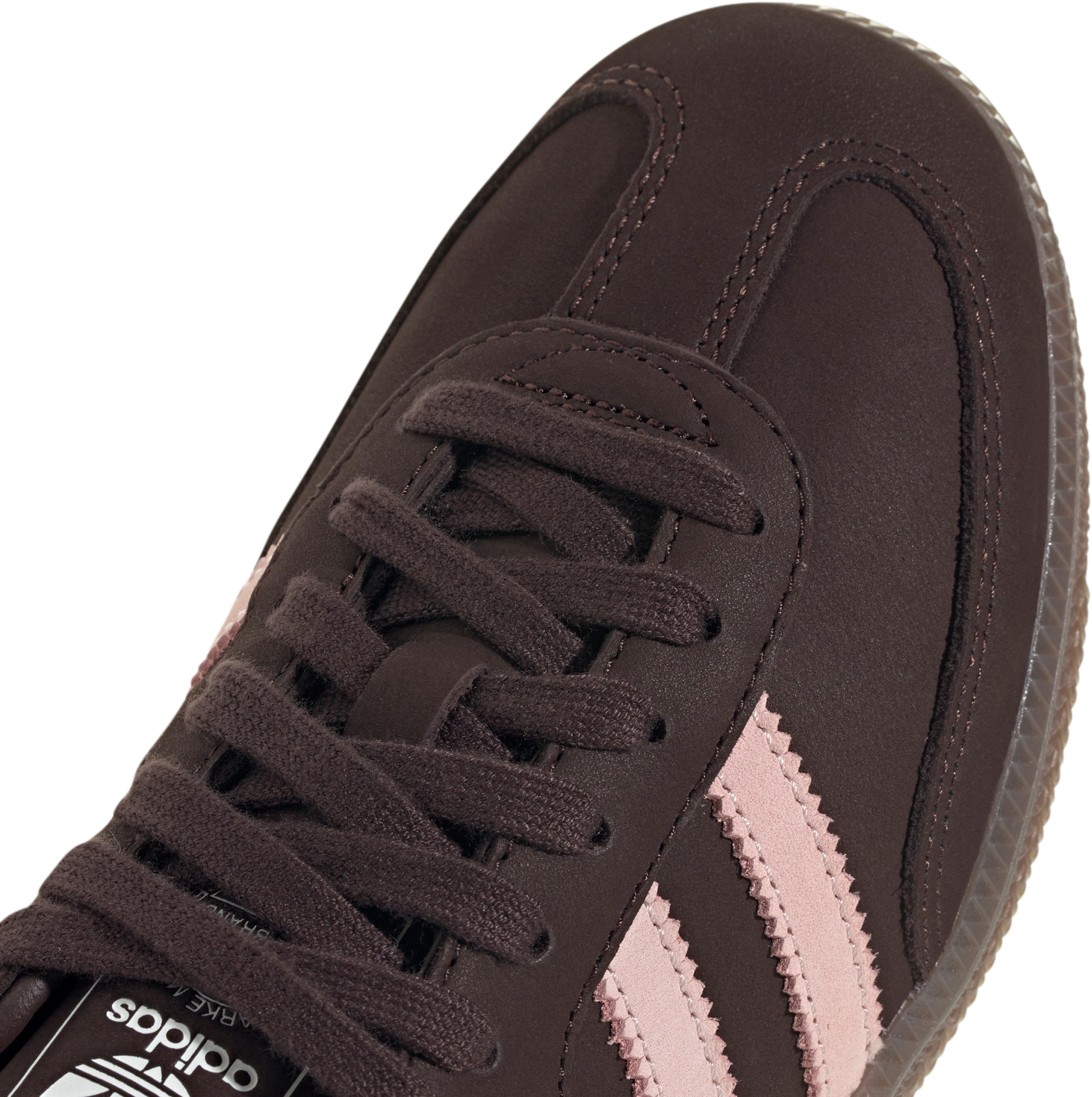 adidas Women's Samba OG Shoes - Aurora Coffee/Sandy Pink/Ftwr White - View 7