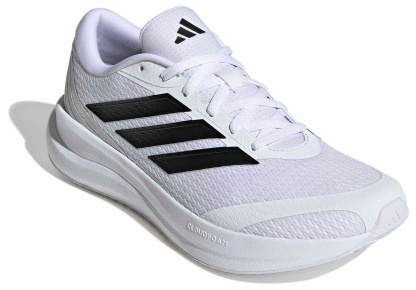 adidas Men's Runfalcon 6 CLOUDFOAM Running Shoes - Ftwr White/Core Black/Grey One - View 4