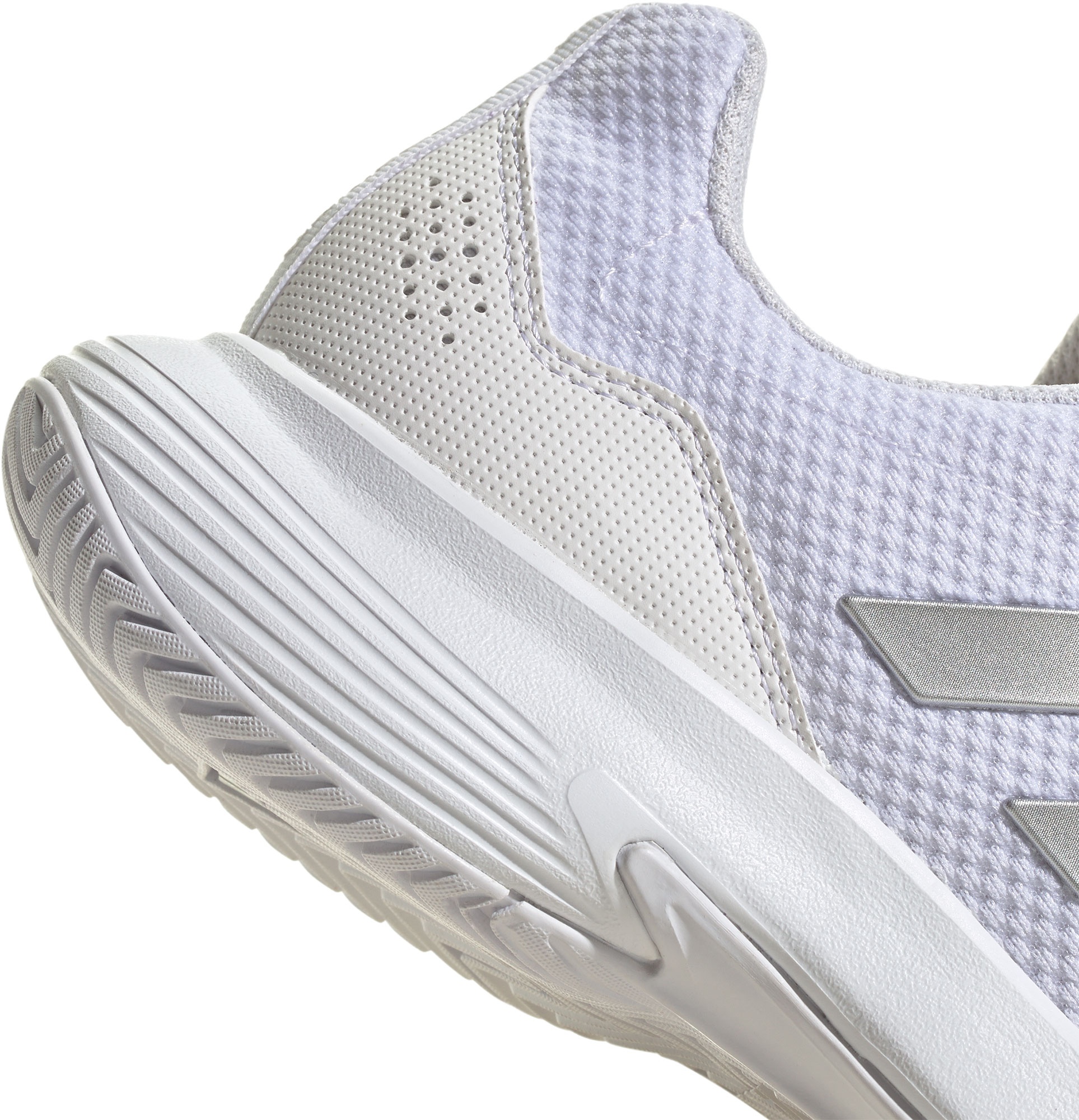 adidas Women's GameCourt 2 Tennis Shoes - White/Silver - View 6