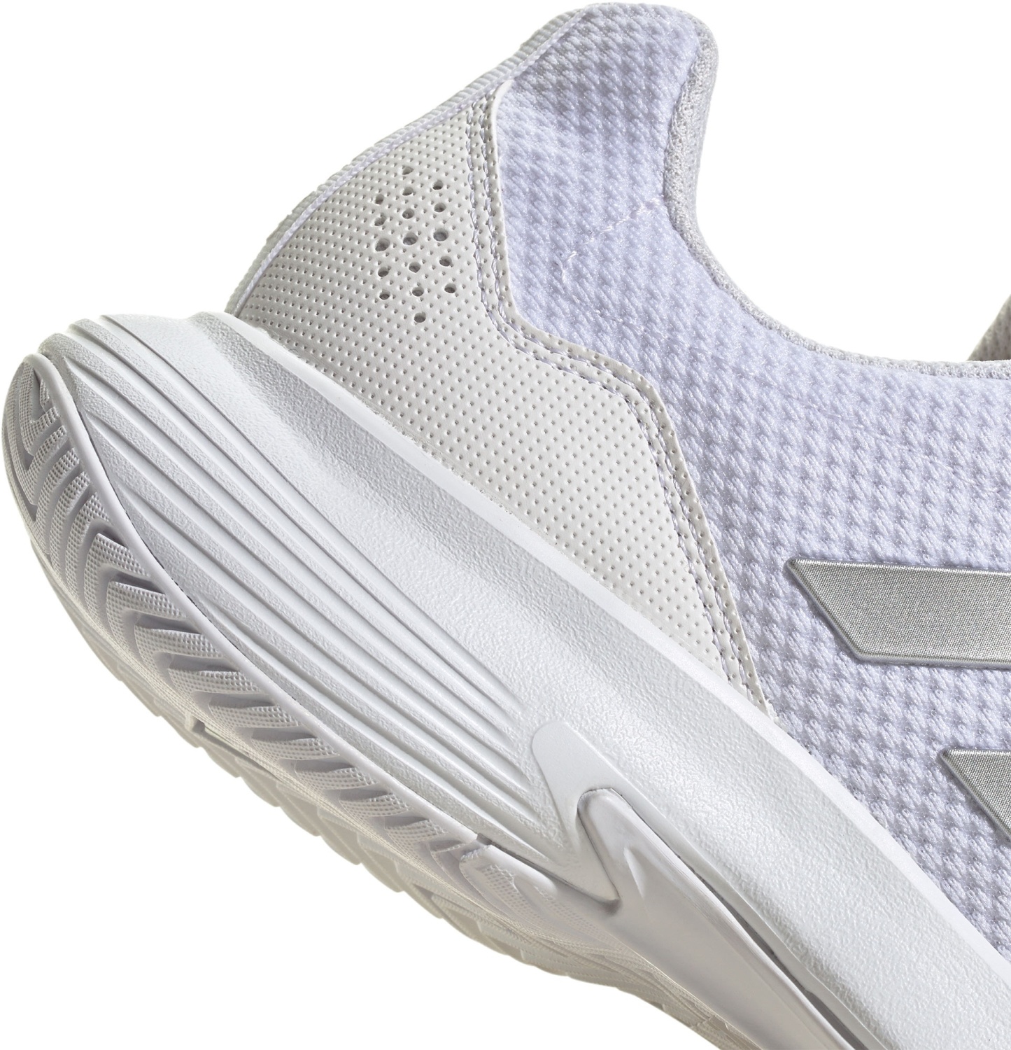 adidas Women's GameCourt 2 Tennis Shoes - White/Silver - View 6