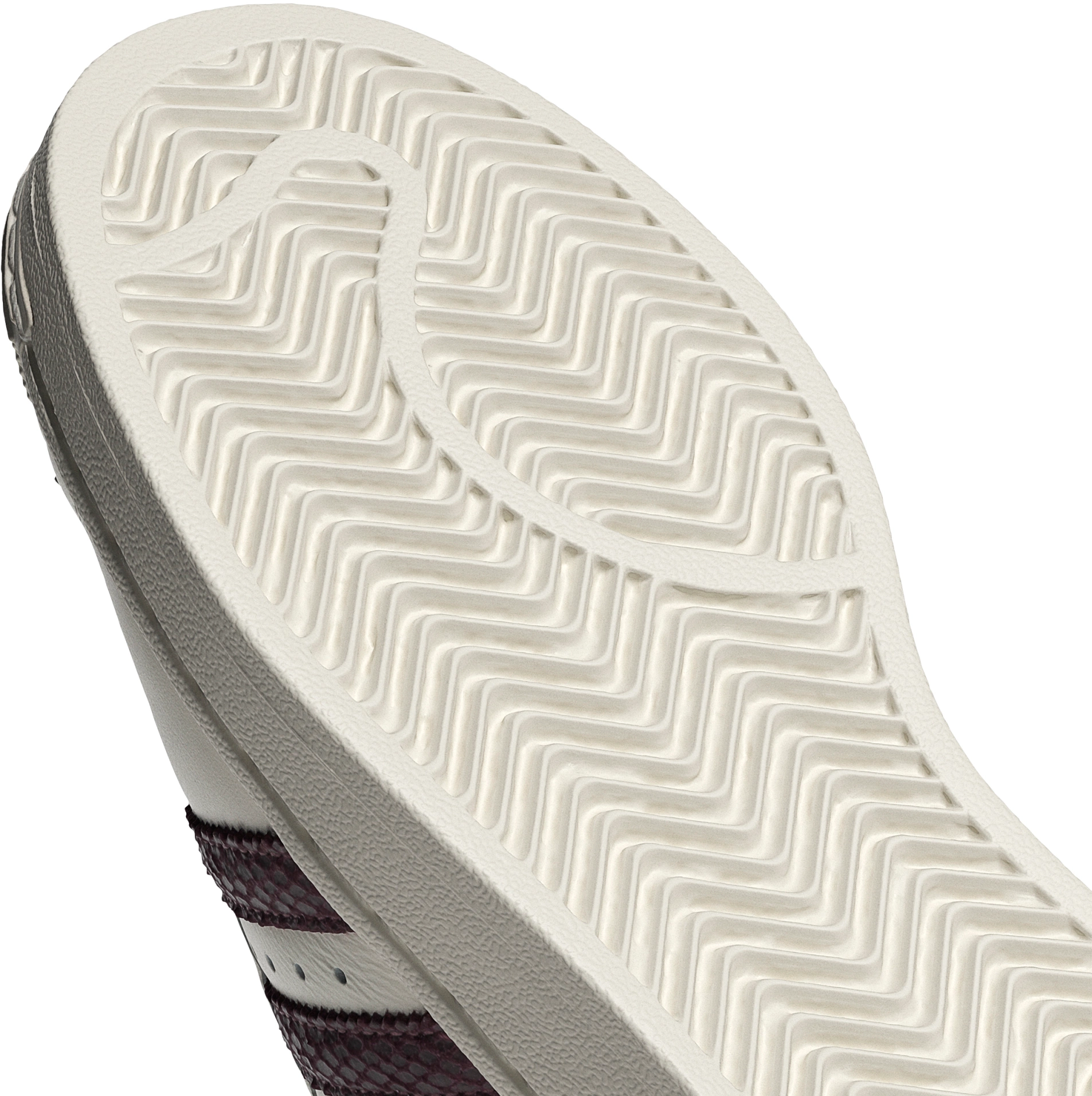 adidas Women's Superstar II Shoes - Off White/Maroon/Gold Met - View 9