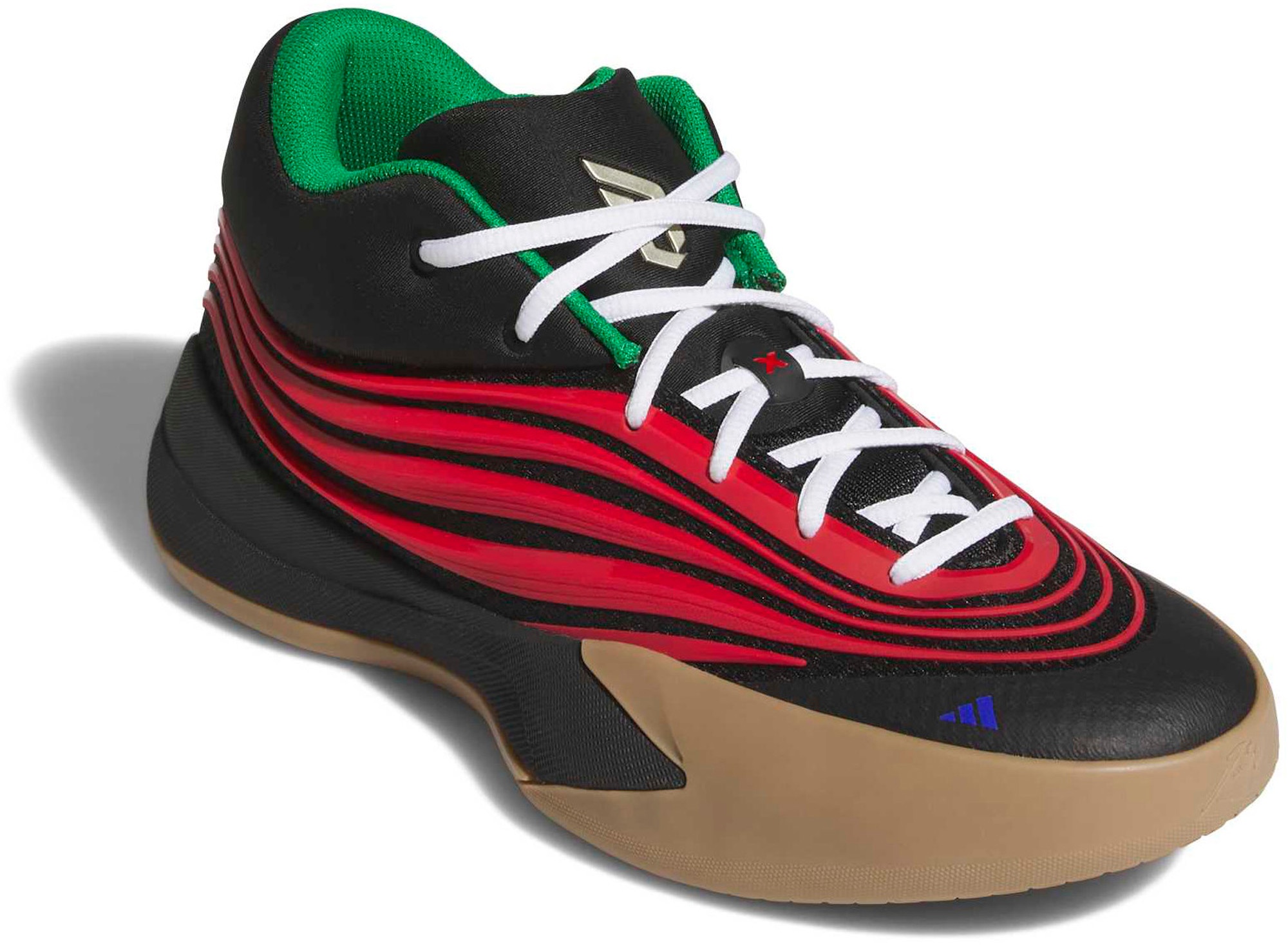 adidas Dame X Basketball Shoes - Core Black/Pure Ruby/Gum4 - View 7