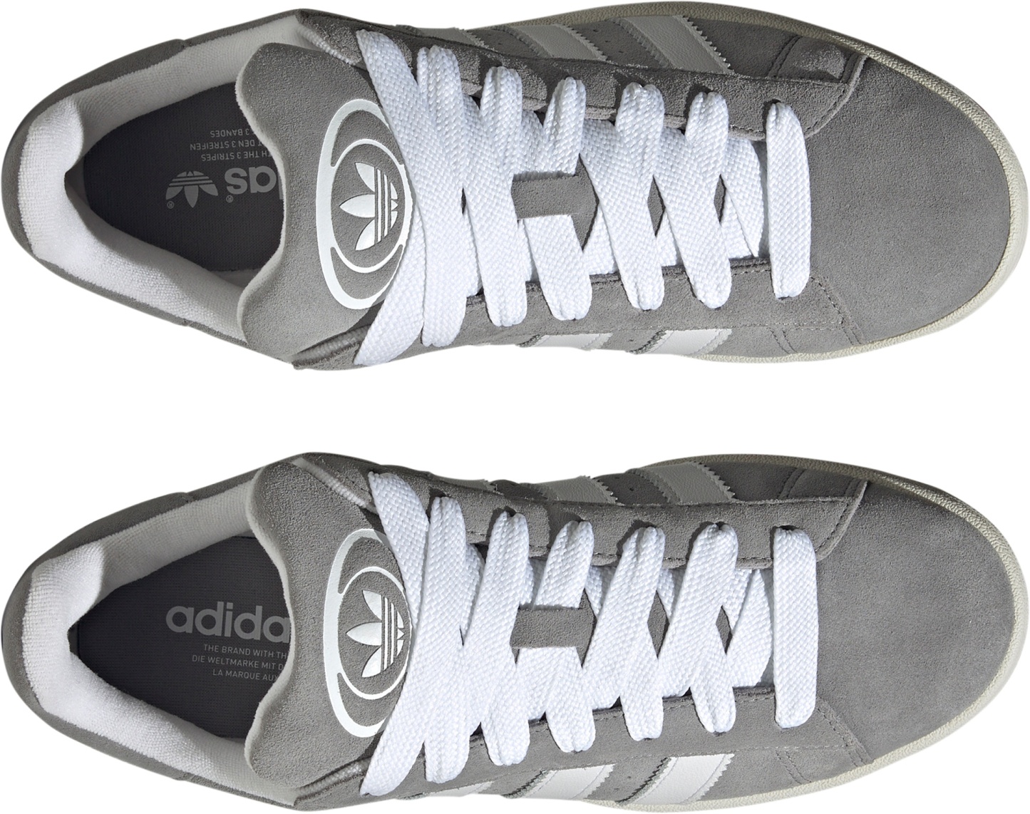 adidas Men's Campus 00s Shoes - Grey/White - View 4