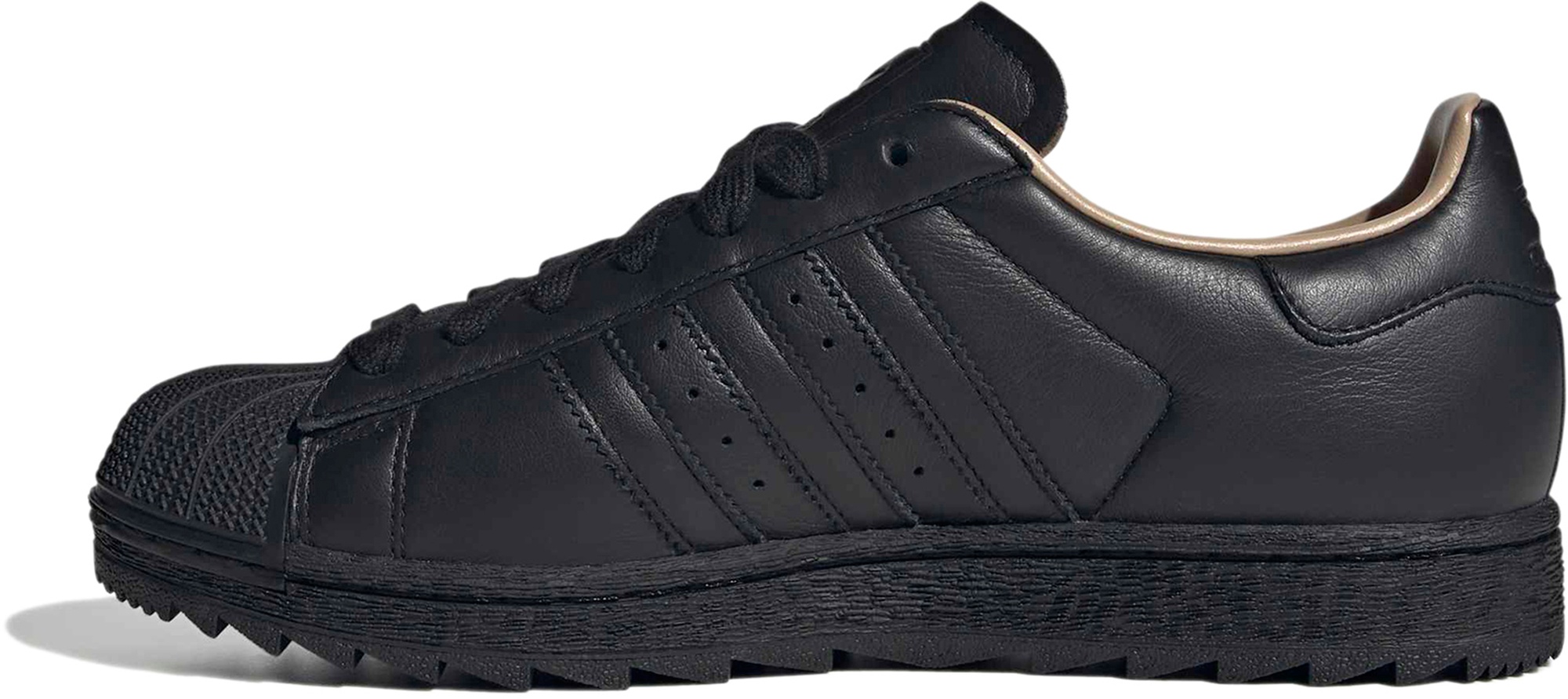 adidas Men's Superstar II Shoes - Ripple Black - View 4