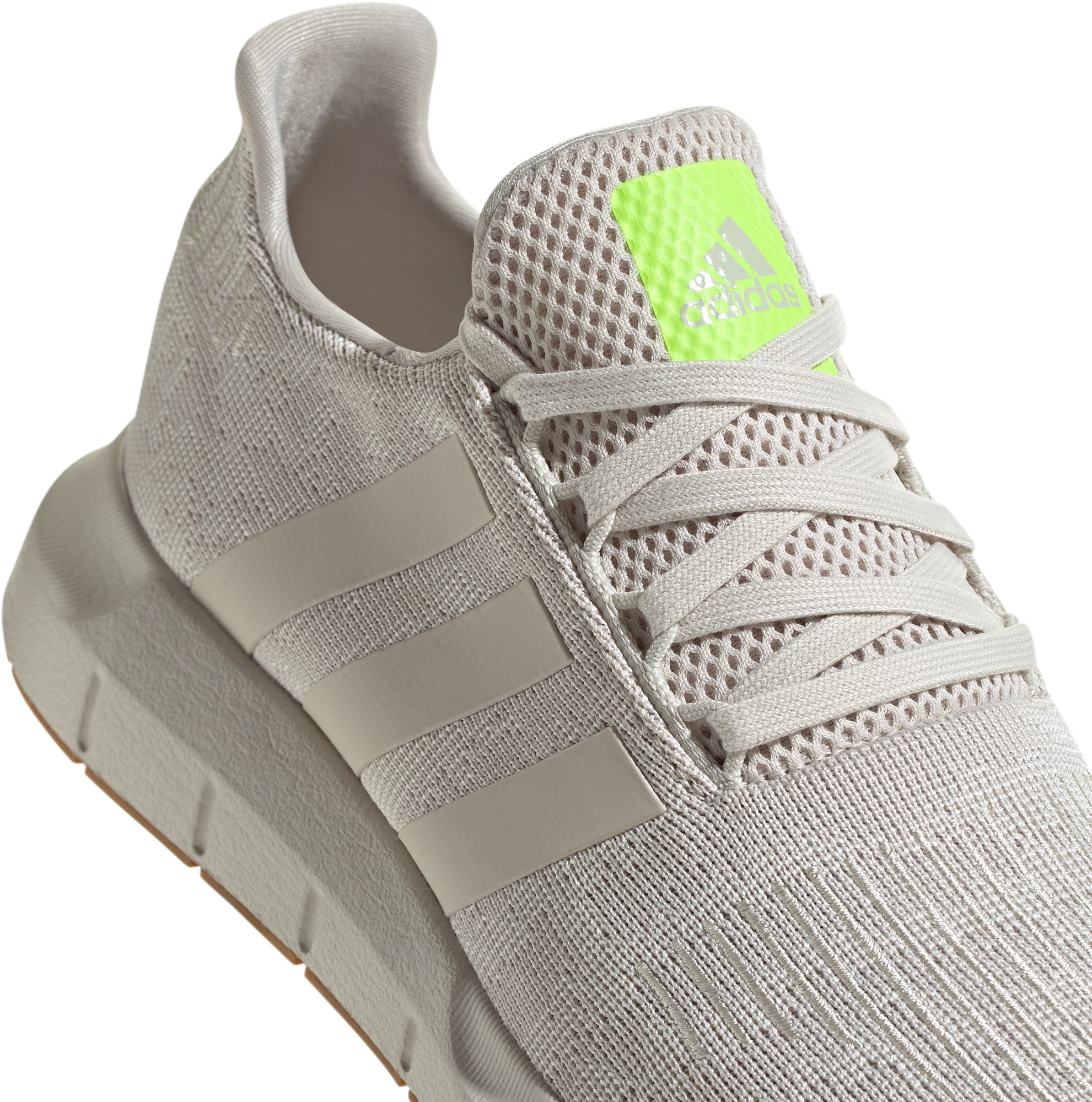 adidas Men's Swift Run 1.0 Shoes - White/Lucid Lemon - View 7