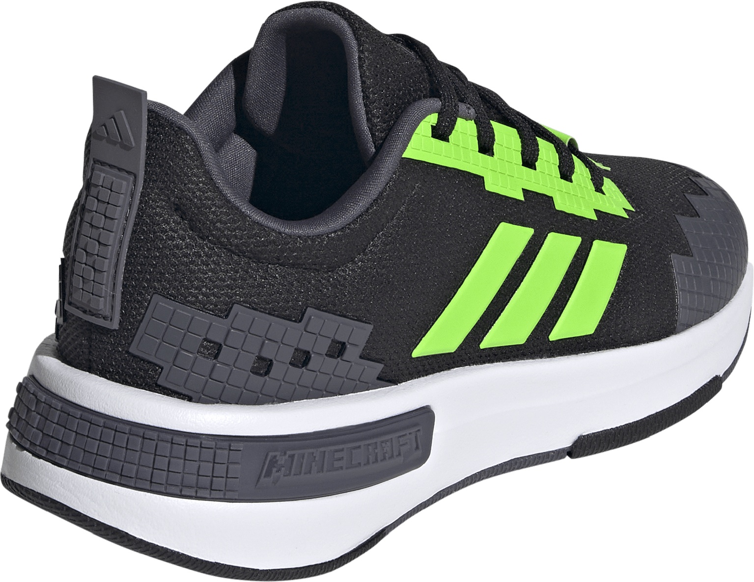 adidas Kids' Grade School Minecraft Pro Shoes - Black/White - View 6