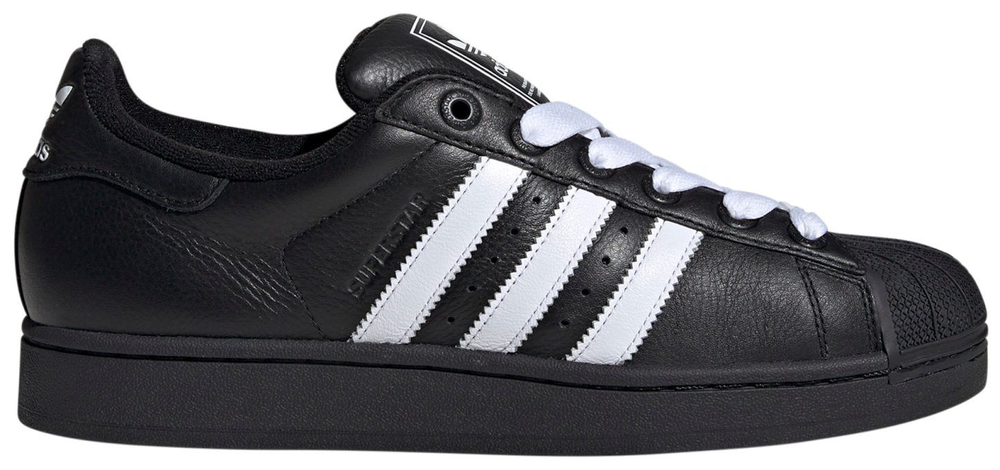 adidas Men's Superstar II Shoes - Black/White/Black - View 1