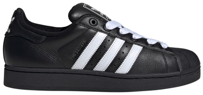 adidas Men's Superstar II Shoes - Black/White/Black - View 1