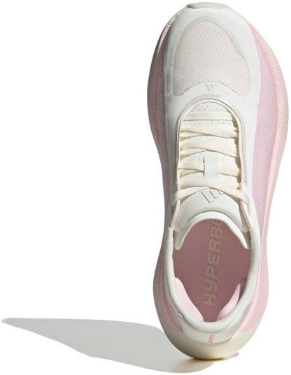 adidas Women's Hyperboost Edge Running Shoes - White/Pink - View 3