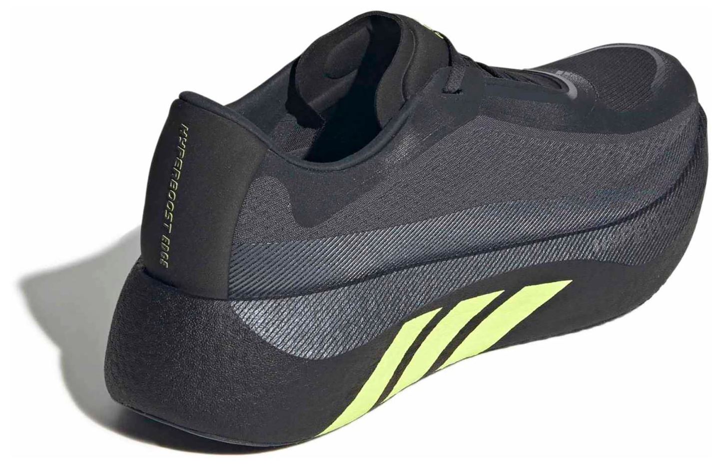 adidas Men's Hyperboost Edge Running Shoes - Carbon/Hi-res Yellow/Grey Five - View 7