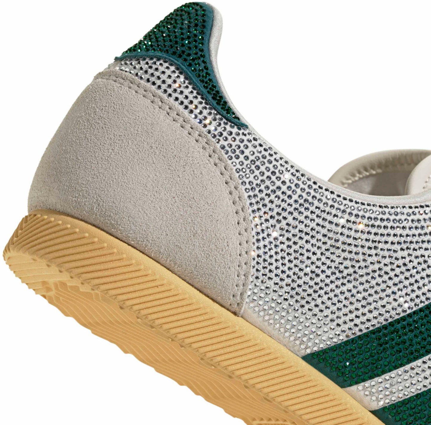 adidas Women's Japan Shoes - Rhinestone Wht/Rich Green - View 8