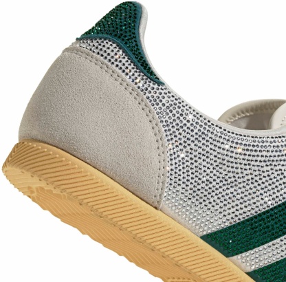 adidas Women's Japan Shoes - Rhinestone Wht/Rich Green - View 8
