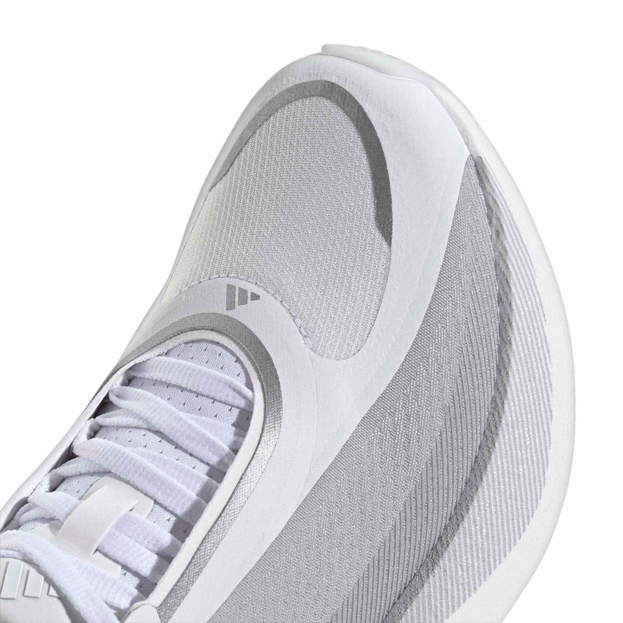 adidas Women's Hyperboost Edge Running Shoes - White/Grey/Silver - View 8