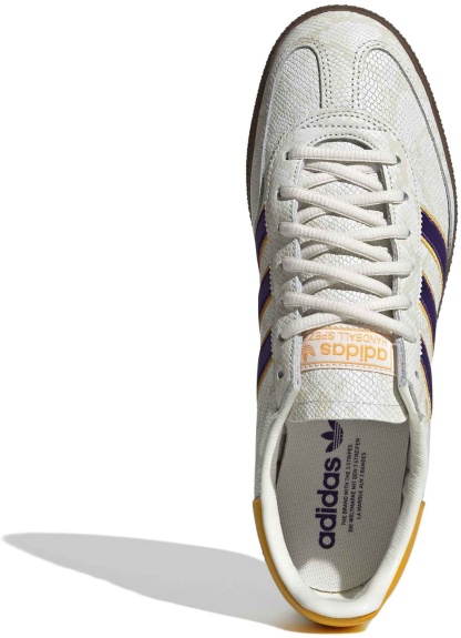 adidas Men's Handball Spezial Shoes - Core White/Collegiate Purple/Crew Yellow - View 3