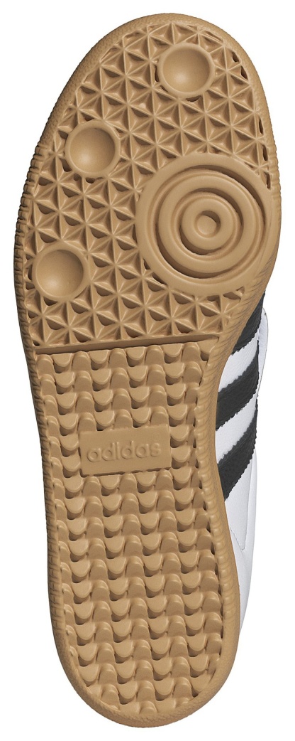 adidas Women's Long Tongue Samba Shoes - Ftwr White/Core Black/Gold Met - View 3