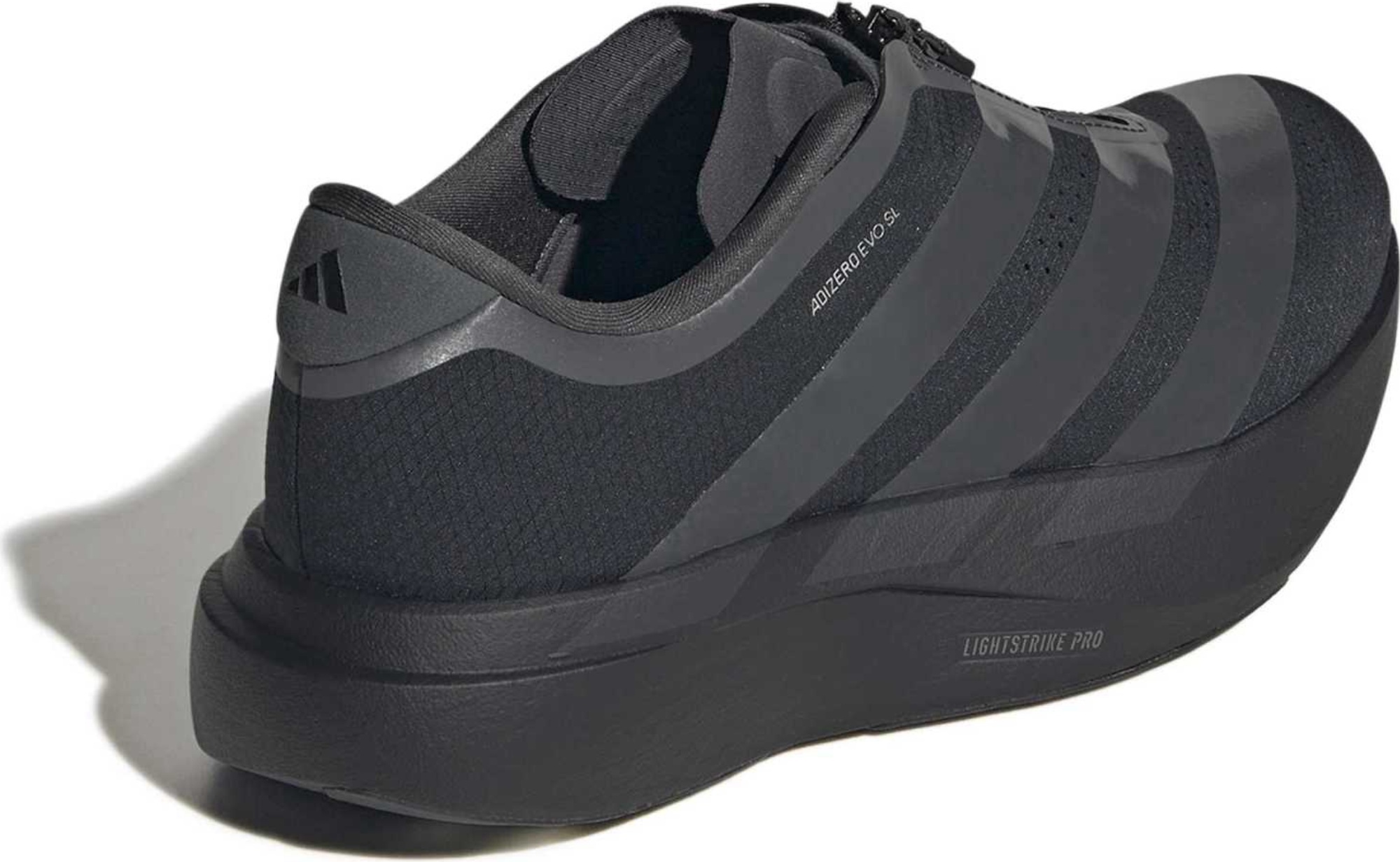 adidas Women's Adizero EVO SL Zip Running Shoes - Black/Grey/Silver - View 7