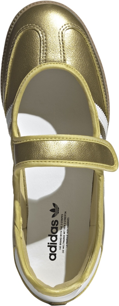adidas Women's Samba Jane Shoes - White/Gold/Gum - View 2