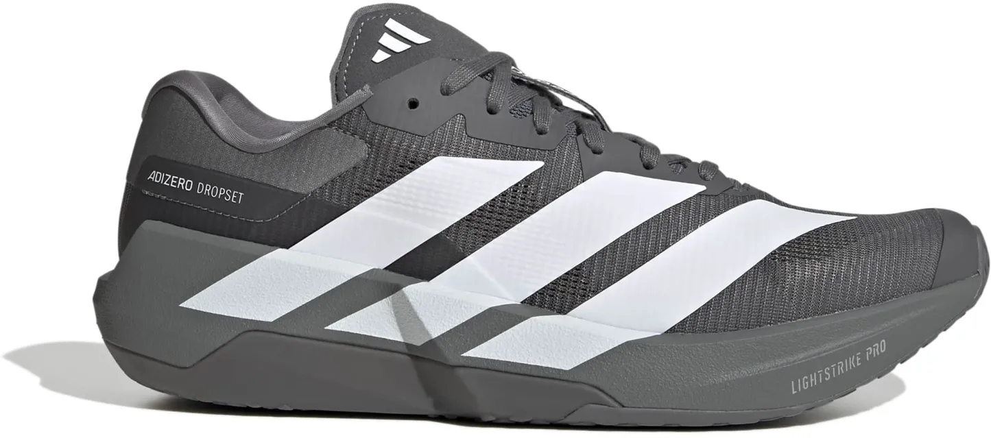 adidas Men's Adizero Dropset Pro Training Shoes - Grey/White - View 1