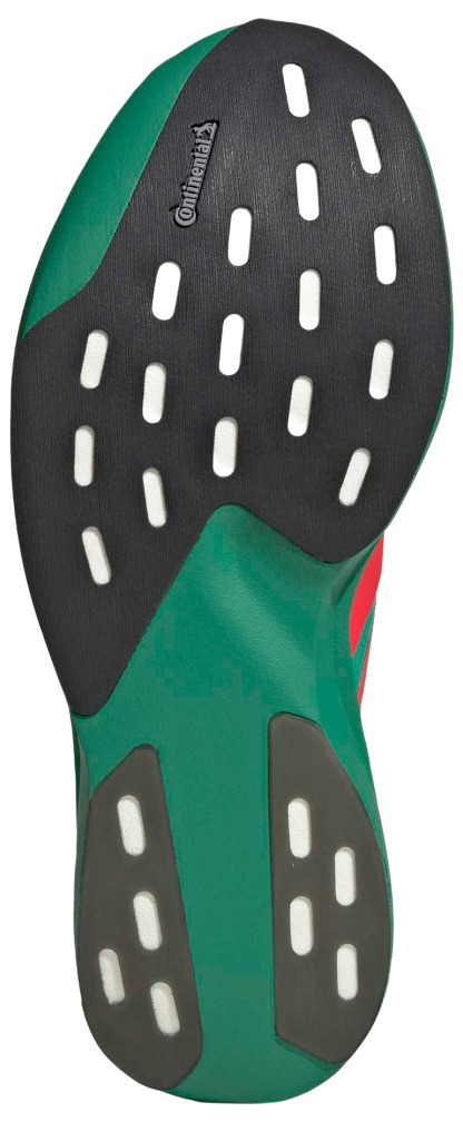 adidas Men's Adizero EVO SL Woven Running Shoes - Court Green/Lucid Red/Ftwr White - View 5