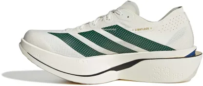 adidas Men's Adizero Adios Pro 5 Running Shoes - Off White/Collegiate Green/Team Royal Blue - View 4