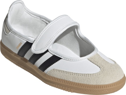 adidas Kids' Grade School Samba Jane Shoes - Ftwr White/Alumina/Gum 3 - View 5