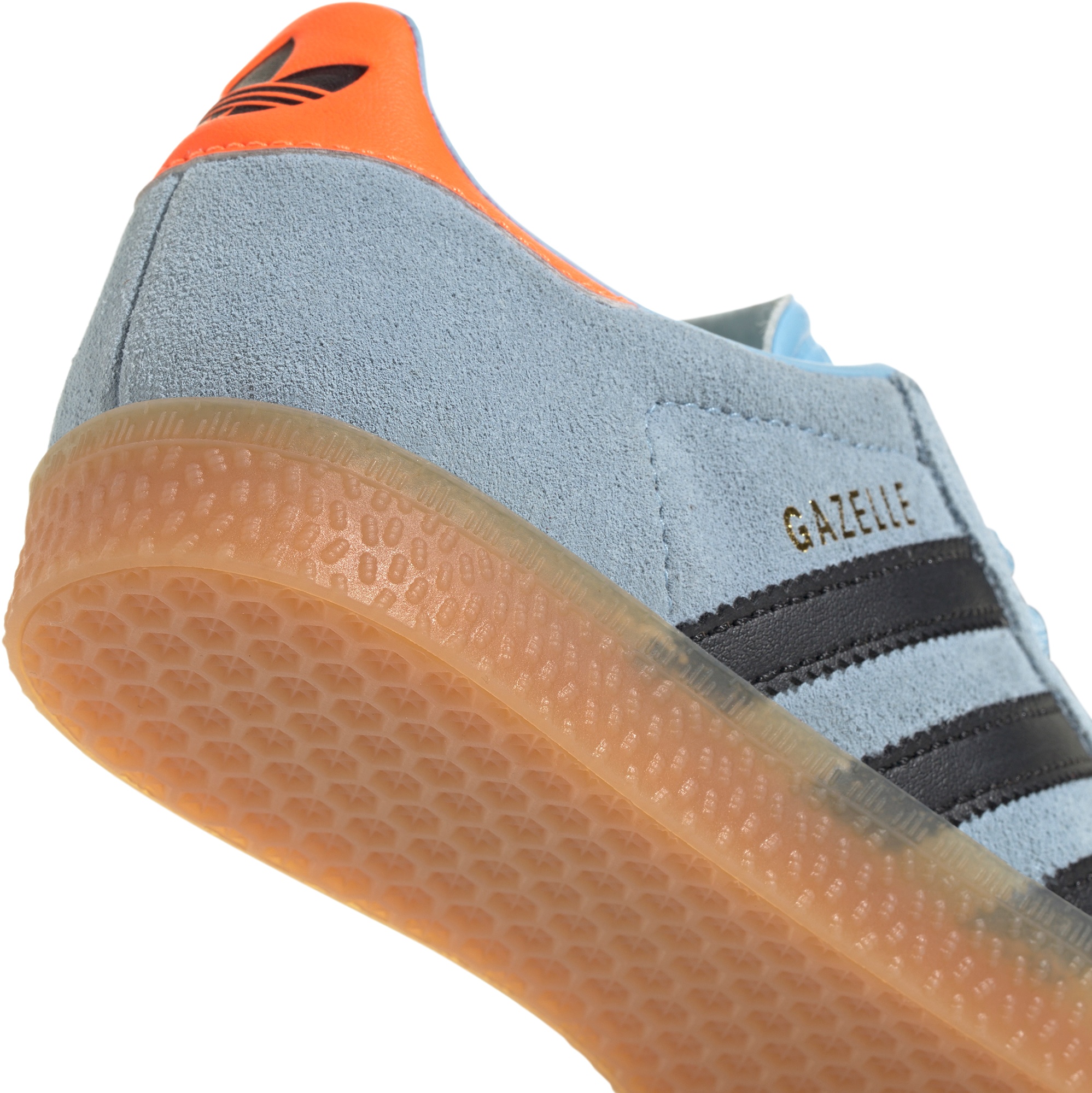 adidas Kids' Preschool Gazelle Shoes - Sky Blue/Black - View 6