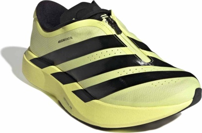 adidas Men's Adizero EVO SL Zip Running Shoes - Frozen Lemon/Core Black/Iron Met - View 5