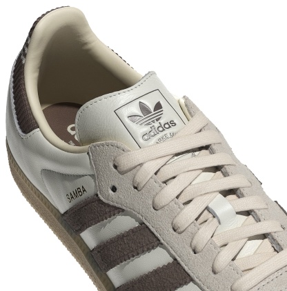 adidas Samba OG Shoes - Cloud White/Earth Strata/Gum 3 - View 8