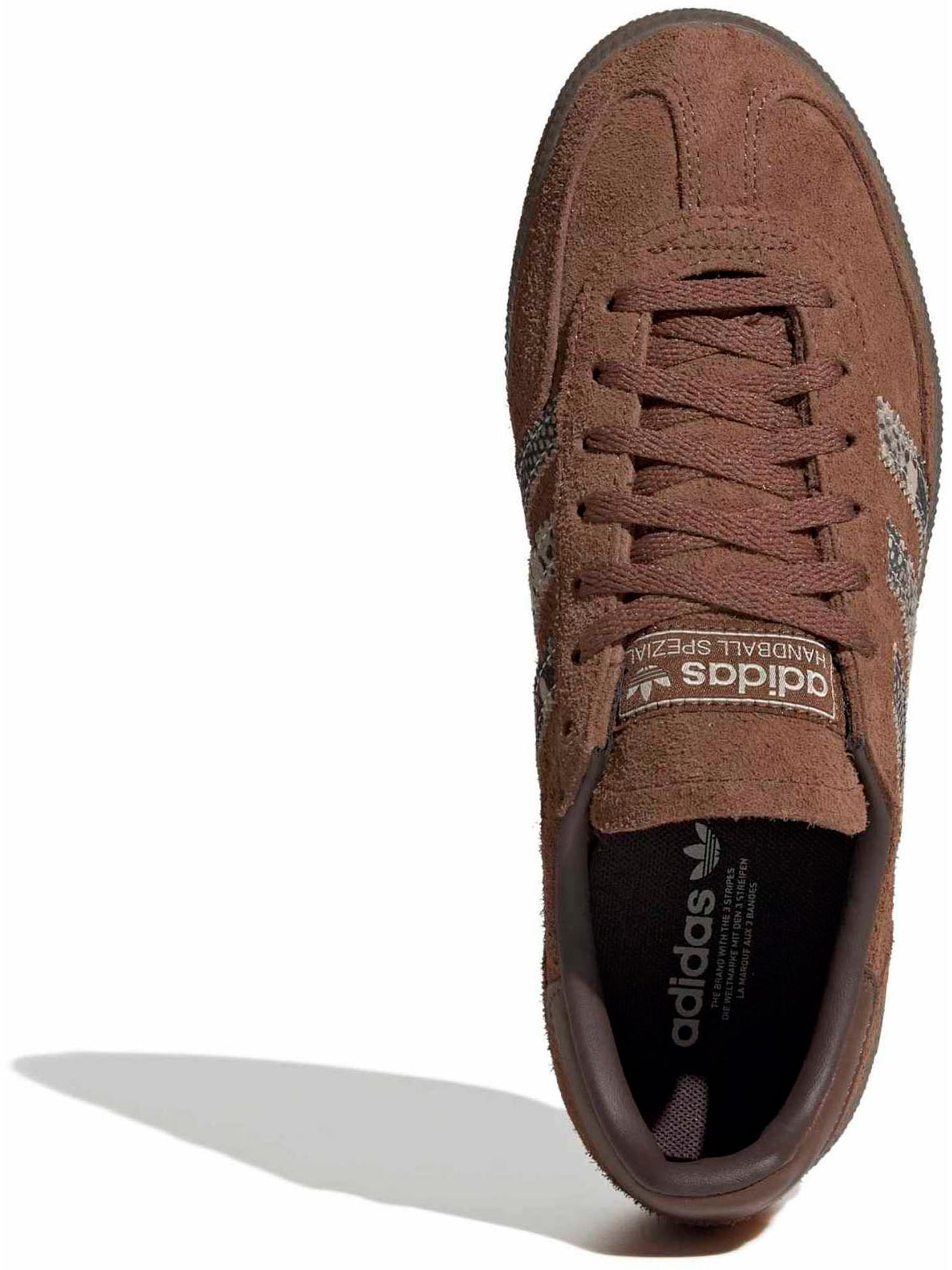 adidas Women's Handball Spezial Shoes - Brown/Snake Crystal Linen - View 2