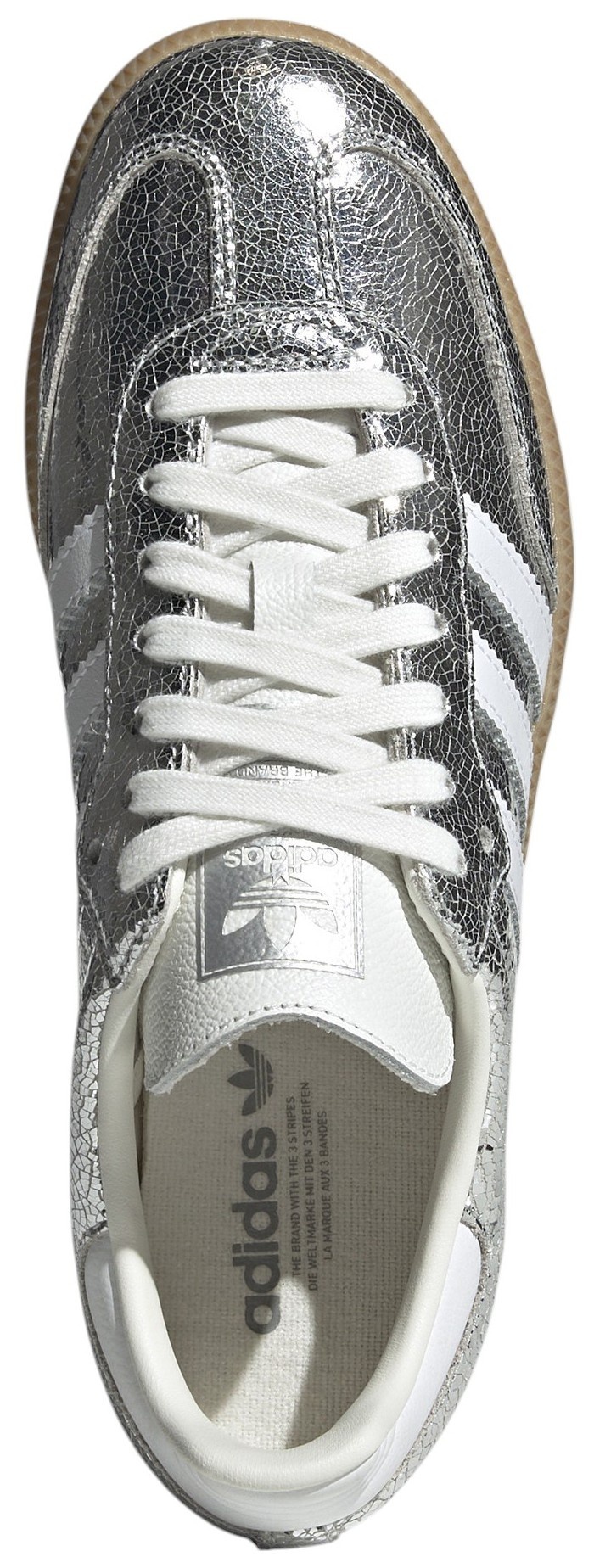adidas Women's Samba OG Shoes - Silver/Silver - View 4