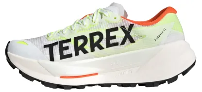 adidas Women's Terrex Agravic TT Trail Running Shoes - White/Black/Impact Orange - View 4