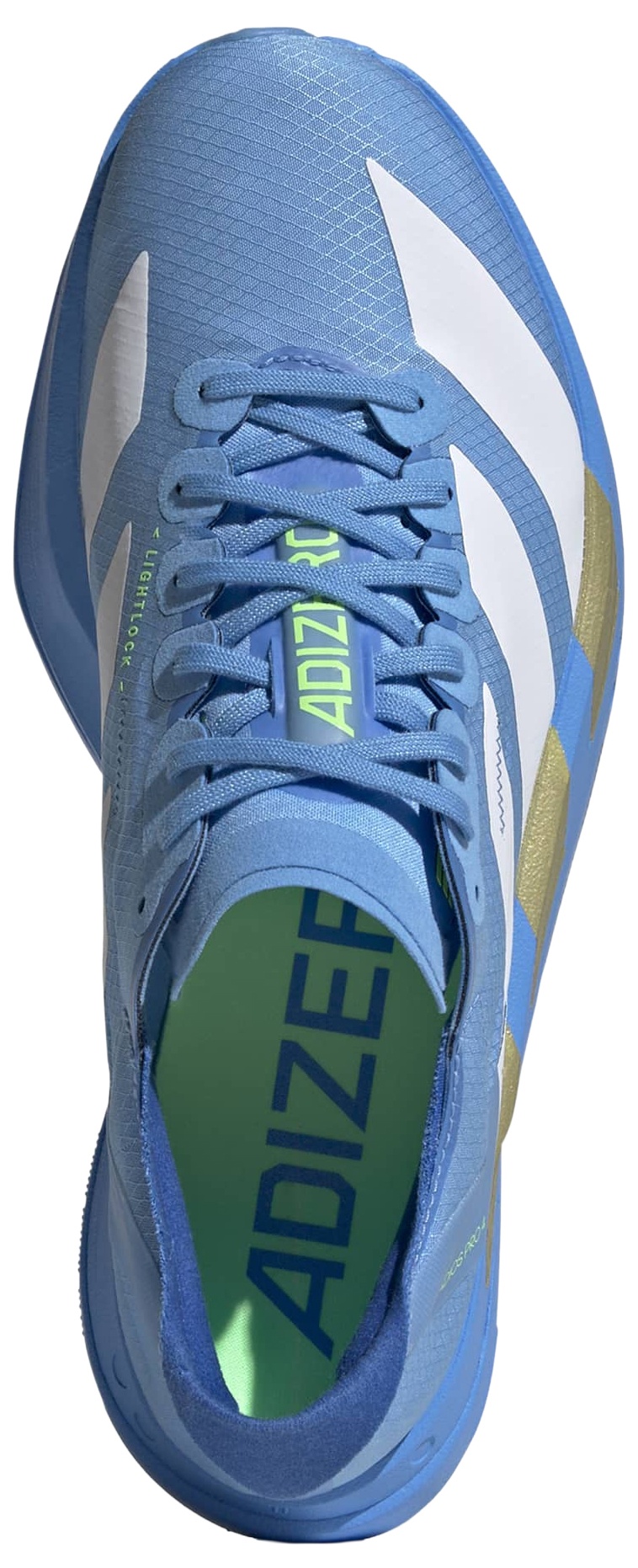 adidas Women's Adizero Adios Pro 4 Running Shoes - White/White/Lime Burst - View 2