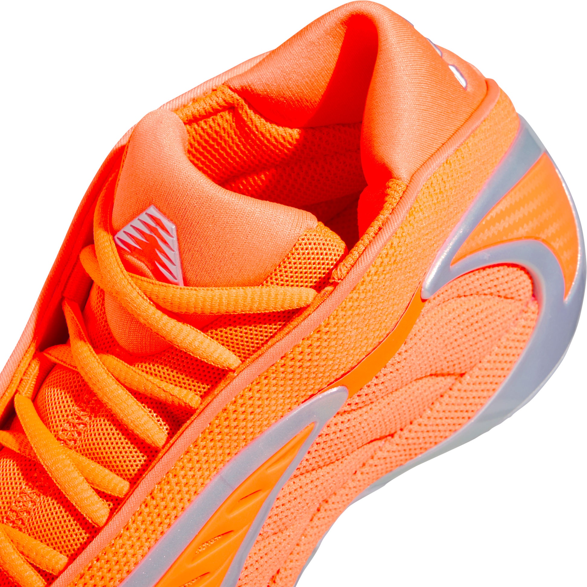 adidas Kids' Grade School Anthony Edwards 2 'All-Star' Basketball Shoes - Orange/Silver - View 8