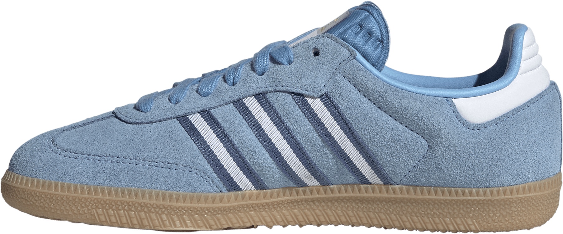 adidas Kids' Grade School FIFA World Cup Samba OG Shoes - Light Blue/White/Gum - View 4