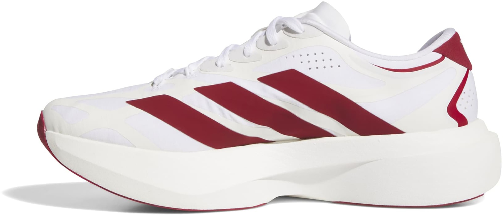 adidas Men's Adizero EVO SL EXO Indiana Running Shoes - Ftwr White/Team Victory Red/Team Victory Red - View 5