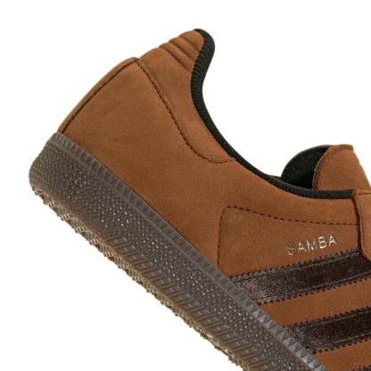 adidas Samba OG Shoes - Nubuck Brnz/Coffee - View 8