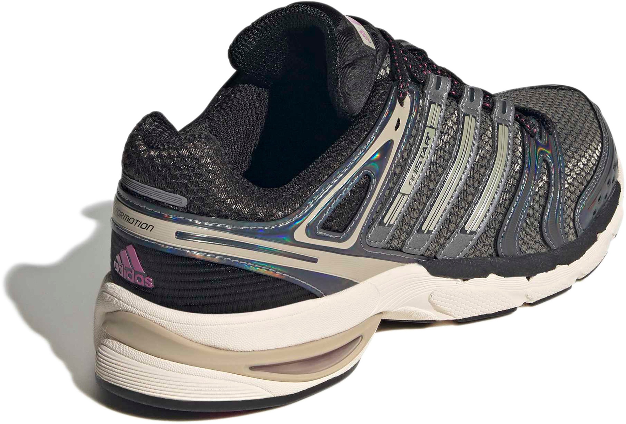 adidas Men's Adistar Control 5 Shoes - Black/Khaki/Semi Lucid Fuchsia - View 5
