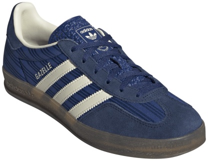 adidas Women's Gazelle Indoor Shoes - Vivid Blue/Stripe - View 8